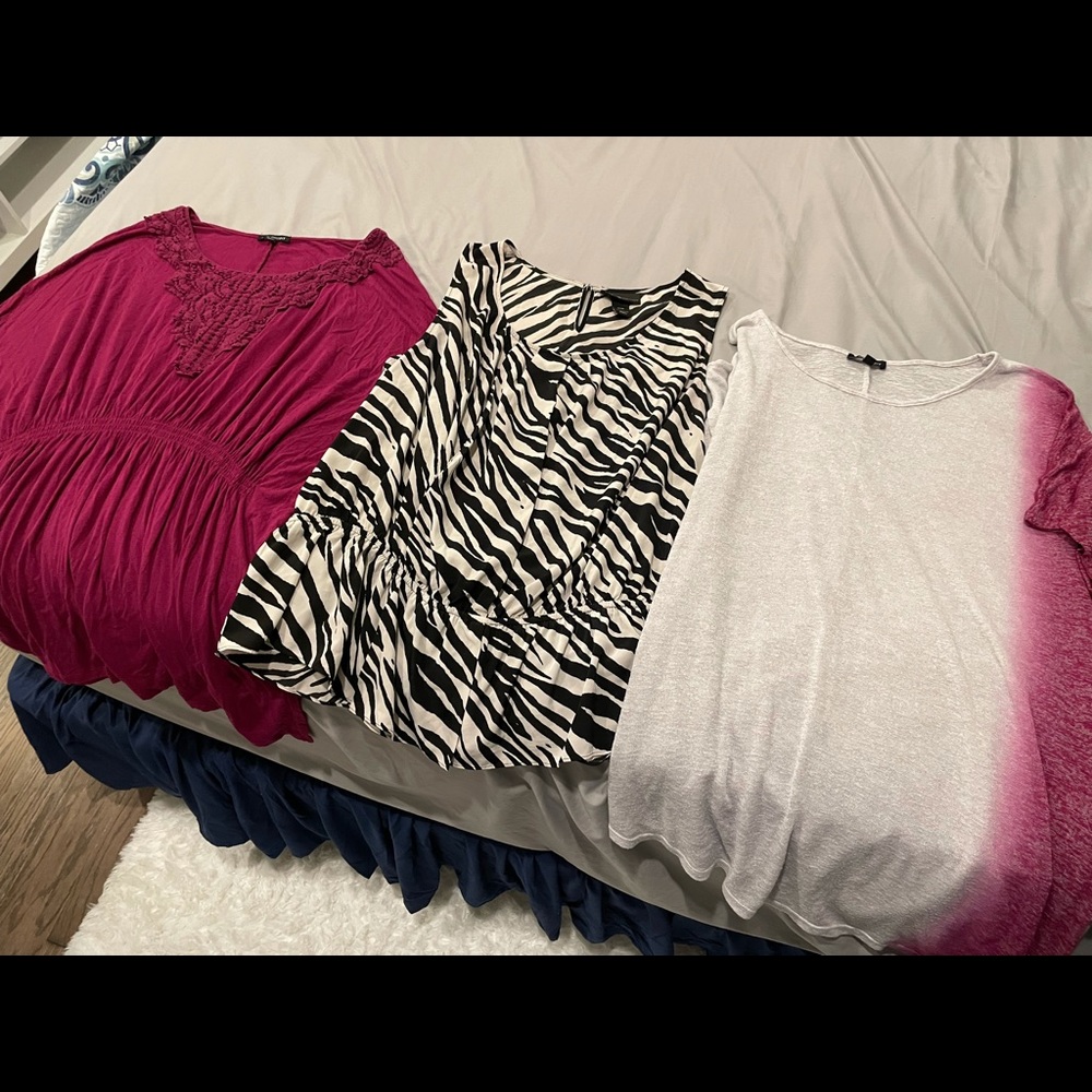 Lot of 3 Lane Bryant Tops 22/24
